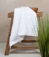 TC505 Towel City Organic Printable Border Guest Towel White colour image